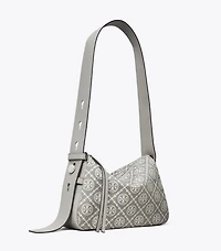 Small Romy T Monogram Shoulder Bag