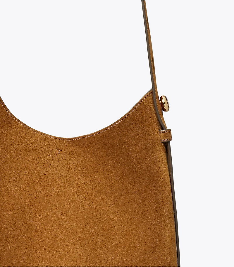 Small Suede Hobo Bag