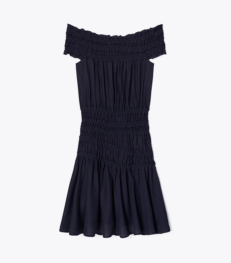 Smocked Viscose Dress