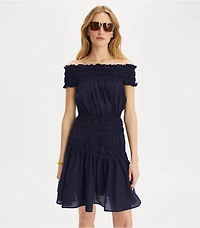 Smocked Viscose Dress