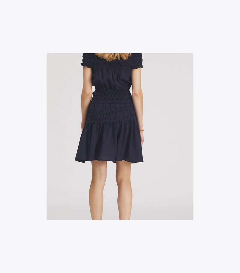 Smocked Viscose Dress