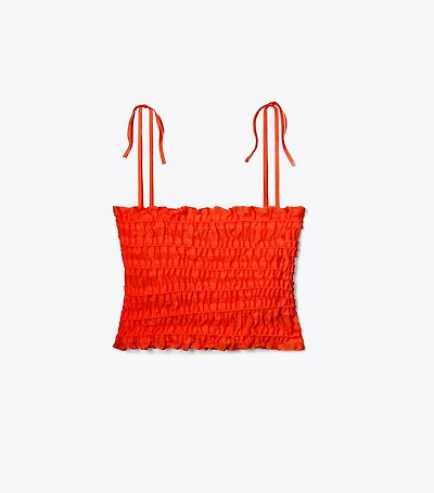 Smocked Viscose Top