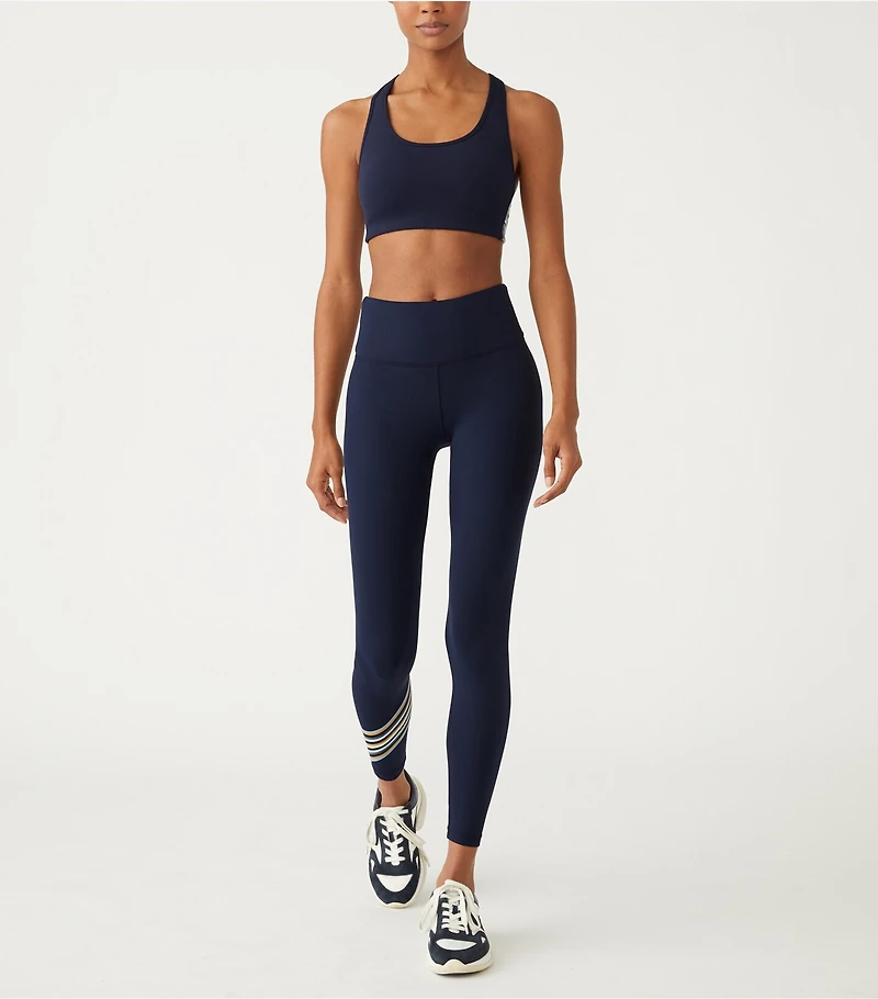 Spectrum Side-Stripe Mesh-Back Bra