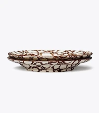 Spongeware Rim Soup Bowl, Set of 2