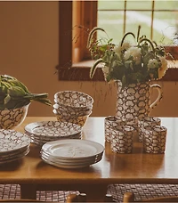 Spongeware Salad Plate, Set of 4