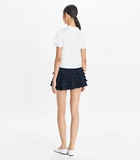 Stretch Mini Tennis Skirt