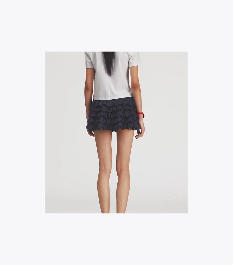 Stretch Mini Tennis Skirt