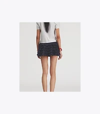 Stretch Mini Tennis Skirt