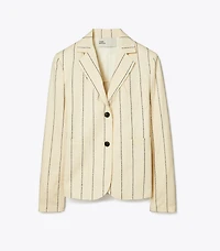 Striped Cotton Blazer