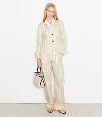 Striped Cotton Blazer