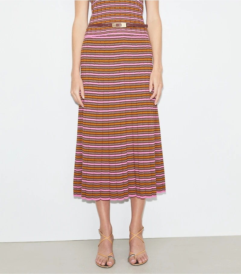 Striped Cotton Skirt