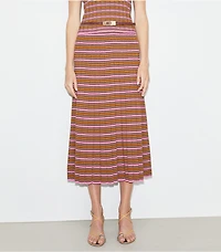 Striped Cotton Skirt