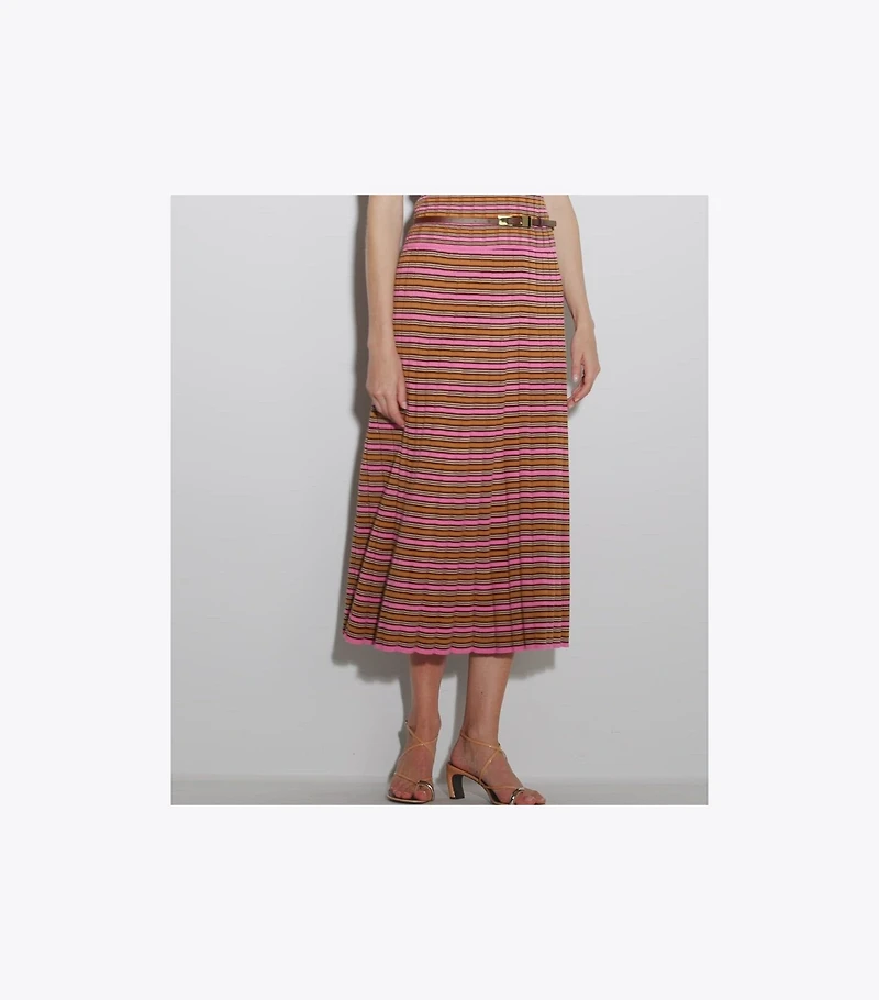 Striped Cotton Skirt