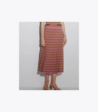 Striped Cotton Skirt