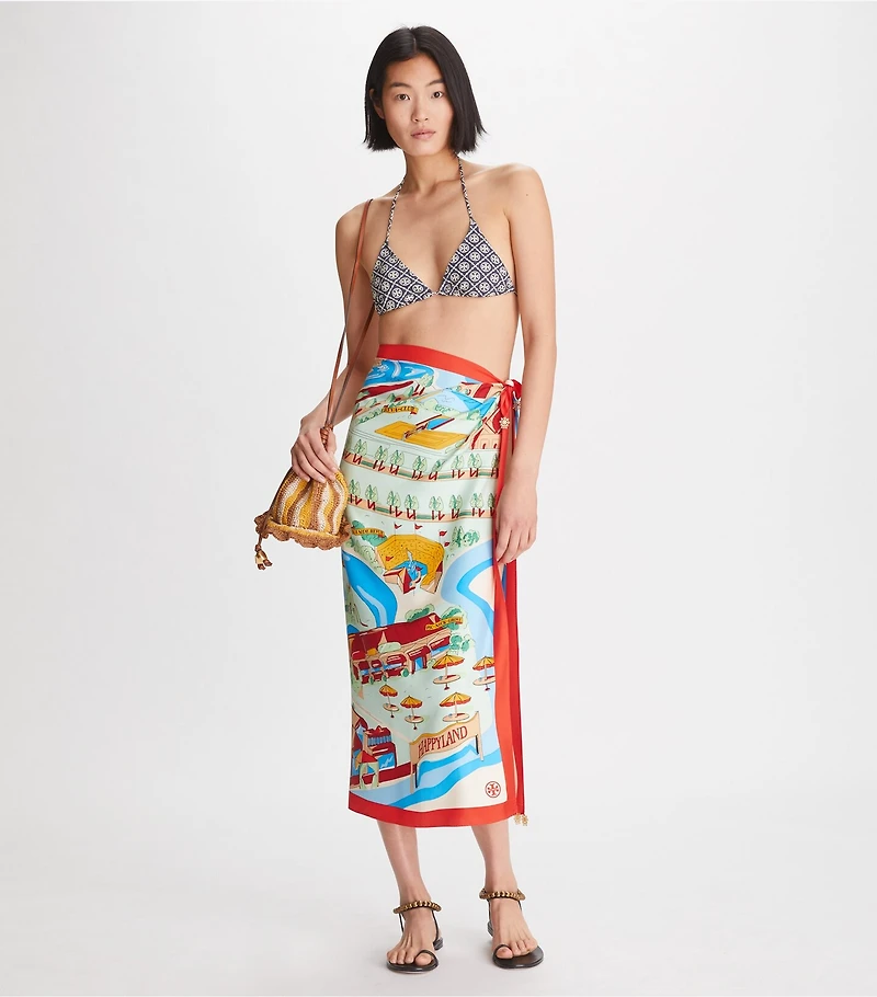 Summer Carnival Silk Square Scarf 