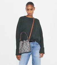 T Monogram Bucket Bag