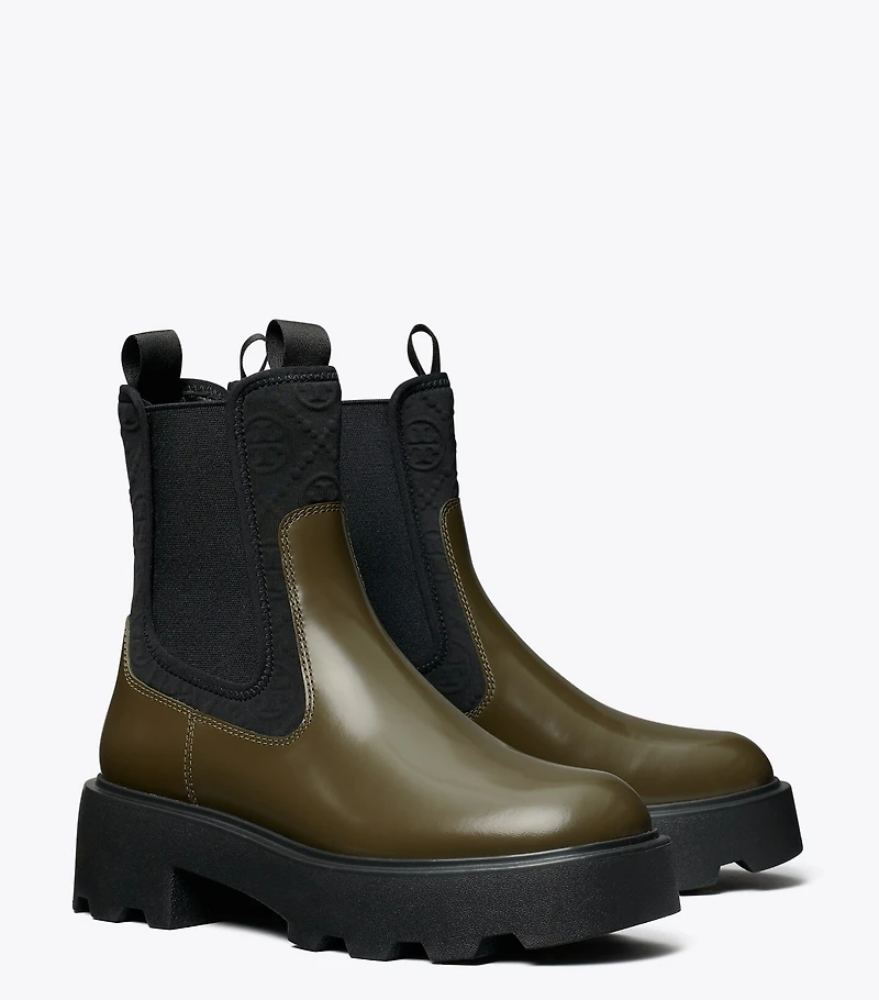T Monogram Chelsea Lug Boot