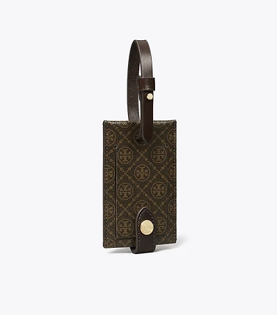 T Monogram Coated Canvas Luggage Tag