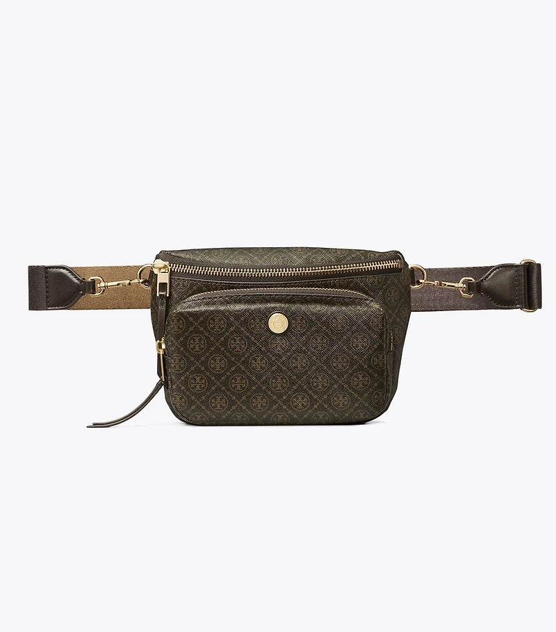 T Monogram Coated Canvas Mini Belt Bag
