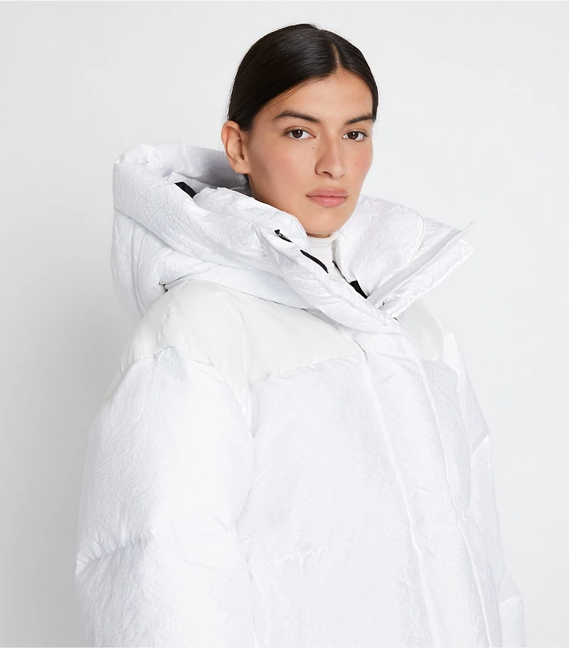 T Monogram Cropped Down Jacket