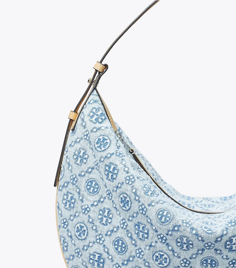 T Monogram Denim Balloon Bag