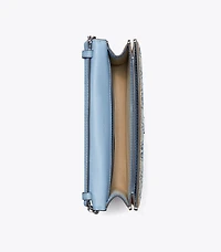 T Monogram Denim Envelope Crossbody