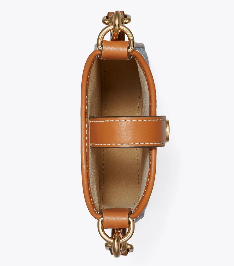 T Monogram Denim Phone Crossbody