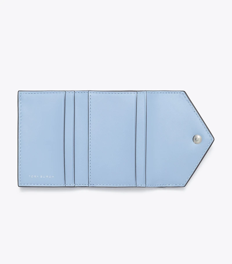 T Monogram Denim Small Envelope Wallet