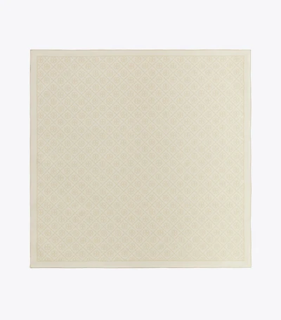 T Monogram Double-Sided Silk Square Scarf