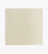 T Monogram Double-Sided Silk Square Scarf