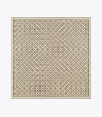 T Monogram Double-Sided Silk Square Scarf