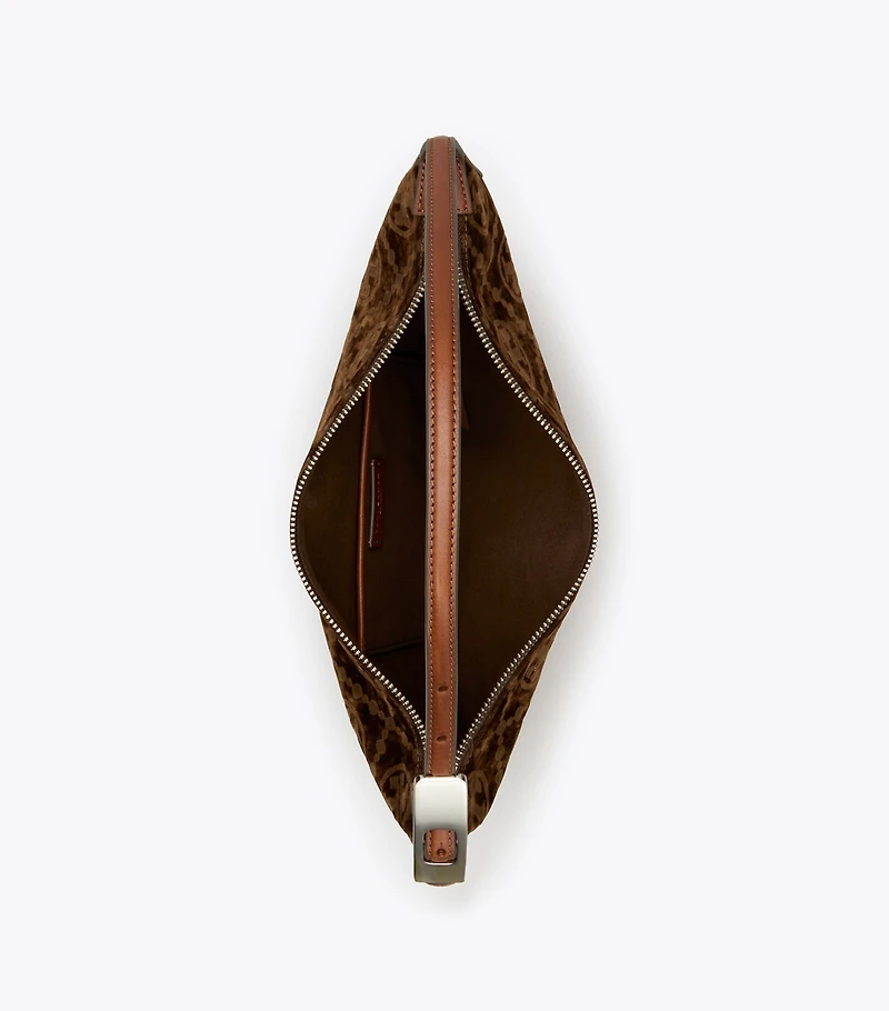 T Monogram Flocked Small Balloon Bag