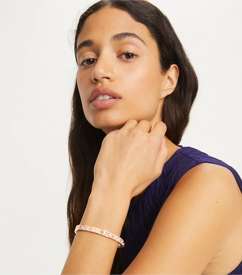 T Monogram Hinge Bracelet