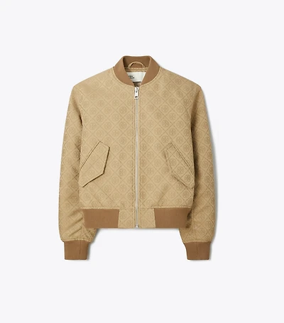 T Monogram Jacquard Bomber Jacket