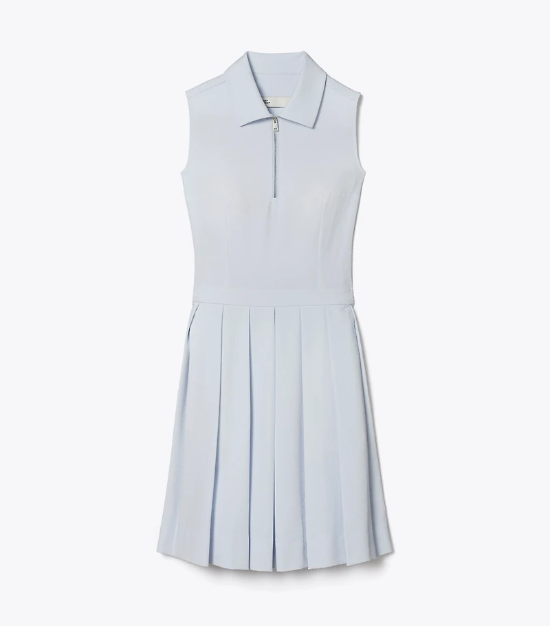 T Monogram Jacquard Pleated Golf Dress