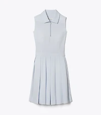T Monogram Jacquard Pleated Golf Dress