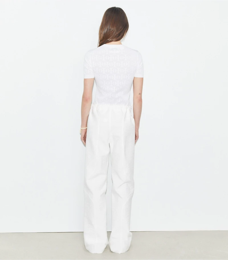 T Monogram Jacquard Sweater