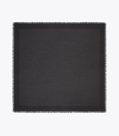 T Monogram Jacquard Traveler Scarf
