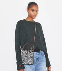 T Monogram Mini Bucket Bag