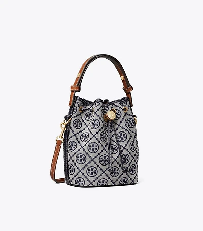 T Monogram Mini Bucket Bag