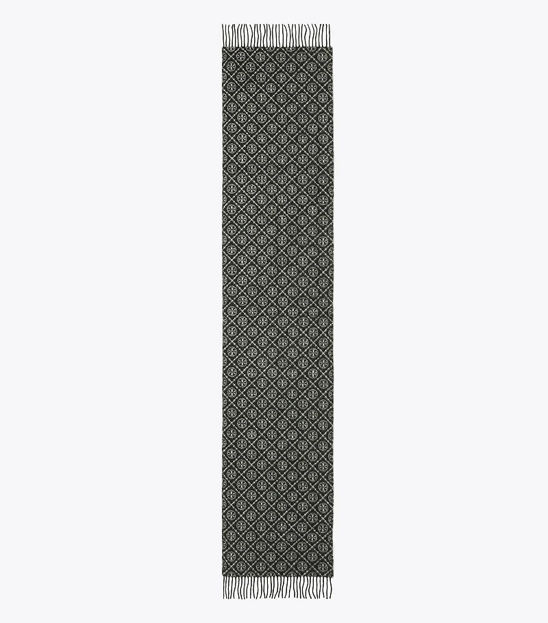 T Monogram Oblong Scarf