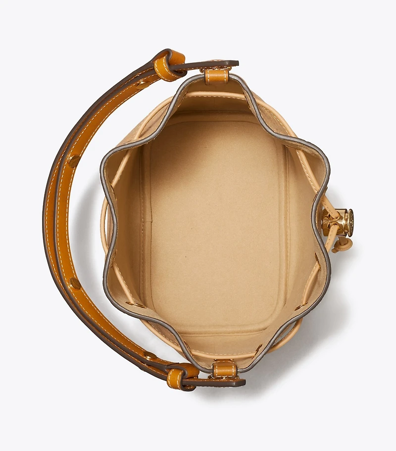 T Monogram Pebble Bucket Bag