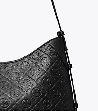 T Monogram Pebble Messenger Bag