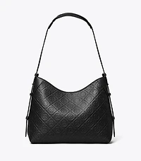 T Monogram Pebble Messenger Bag