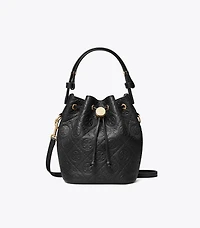 T Monogram Pebble Mini Bucket Bag