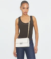 T Monogram Pebble Shoulder Bag