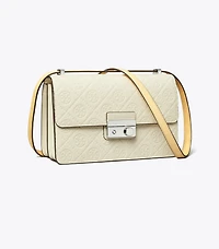 T Monogram Pebble Shoulder Bag