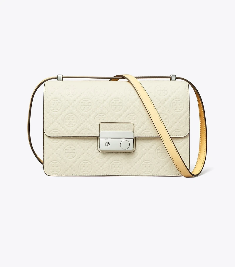 T Monogram Pebble Shoulder Bag