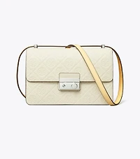 T Monogram Pebble Shoulder Bag