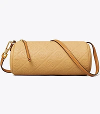 T Monogram Pebbled Cylinder Bag